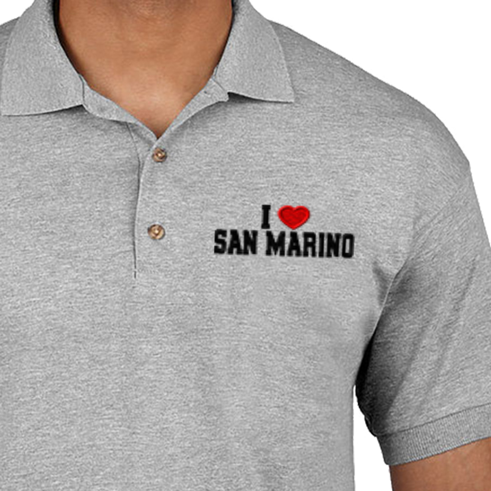 Polo Shirts for Men I Love San Marino Cotton Short Sleeves Golf Tees - Picture 3 of 11